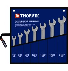 OEWS007 Thorvik Набор ключей рожковых в сумке 6-27 мм, 7 предметов